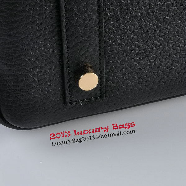 Hermes Birkin 35CM Tote Bag Black Grainy Leather Gold Hermes Birkin 35CM Tote Bag Black Grainy Leather Gold