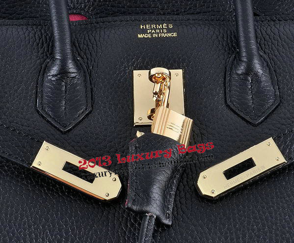 Hermes Birkin 35CM Tote Bag Black Grainy Leather Gold Hermes Birkin 35CM Tote Bag Black Grainy Leather Gold