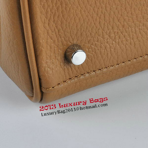 Hermes Kelly 28cm Shoulder Bags Wheat Grainy Leather Silver Hermes Kelly 28cm Shoulder Bags Wheat Grainy Leather Silver