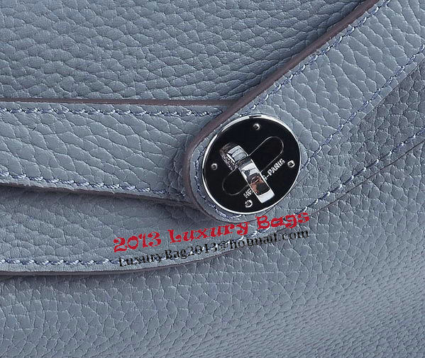 Hermes Lindy 30CM Grainy Leather Shoulder Bag H6207 Dark Grey Hermes Lindy 30CM Grainy Leather Shoulder Bag H6207 Dark Grey