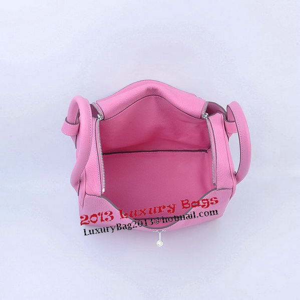 Hermes Lindy 30CM Grainy Leather Shoulder Bag H6207 Pink Hermes Lindy 30CM Grainy Leather Shoulder Bag H6207 Pink