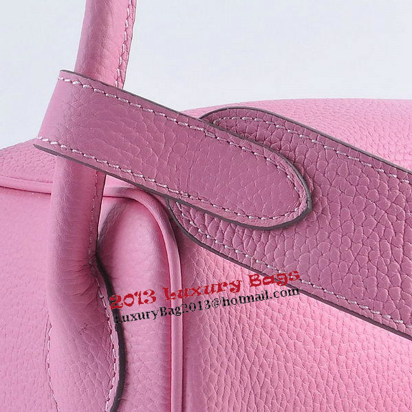 Hermes Lindy 30CM Grainy Leather Shoulder Bag H6207 Pink Hermes Lindy 30CM Grainy Leather Shoulder Bag H6207 Pink
