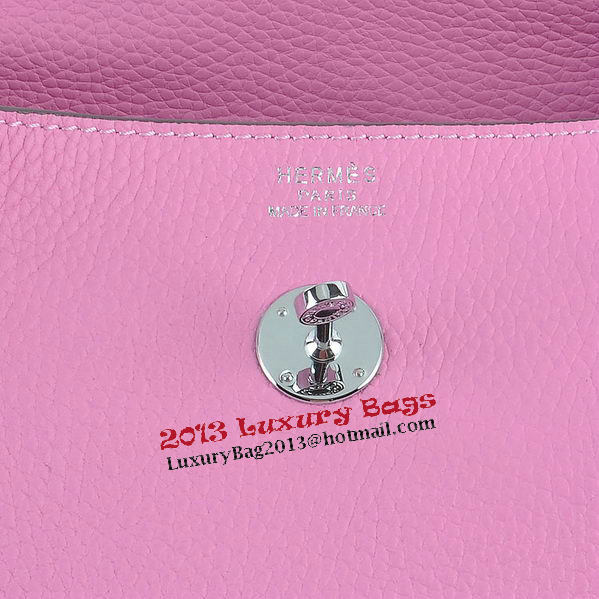 Hermes Lindy 30CM Grainy Leather Shoulder Bag H6207 Pink Hermes Lindy 30CM Grainy Leather Shoulder Bag H6207 Pink
