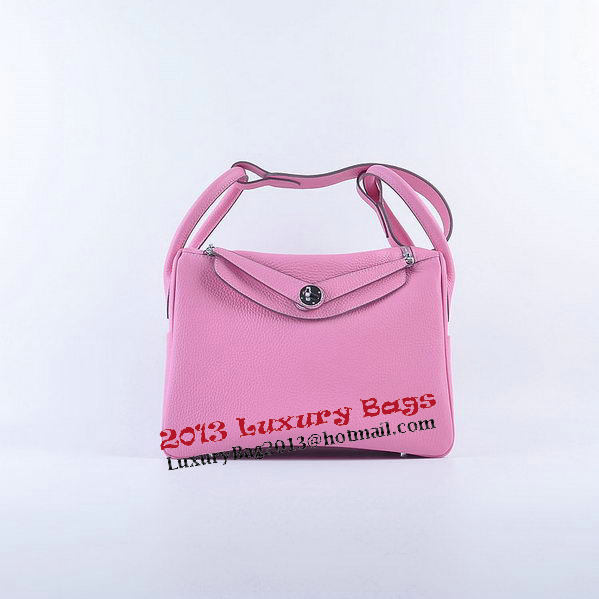 Hermes Lindy 30CM Grainy Leather Shoulder Bag H6207 Pink Hermes Lindy 30CM Grainy Leather Shoulder Bag H6207 Pink