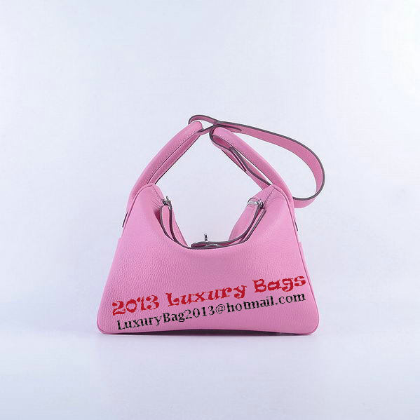 Hermes Lindy 30CM Grainy Leather Shoulder Bag H6207 Pink Hermes Lindy 30CM Grainy Leather Shoulder Bag H6207 Pink