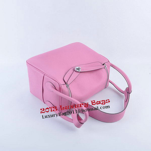 Hermes Lindy 30CM Grainy Leather Shoulder Bag H6207 Pink Hermes Lindy 30CM Grainy Leather Shoulder Bag H6207 Pink