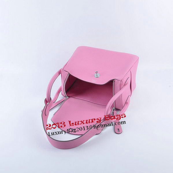 Hermes Lindy 30CM Grainy Leather Shoulder Bag H6207 Pink Hermes Lindy 30CM Grainy Leather Shoulder Bag H6207 Pink