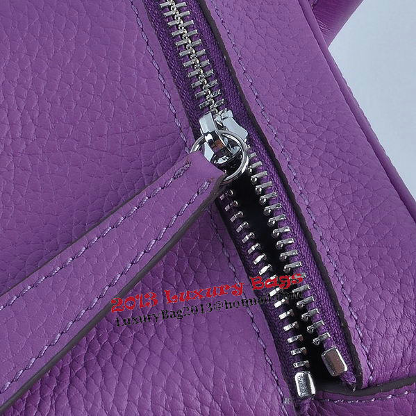 Hermes Lindy 30CM Grainy Leather Shoulder Bag H6207 Purple Hermes Lindy 30CM Grainy Leather Shoulder Bag H6207 Purple