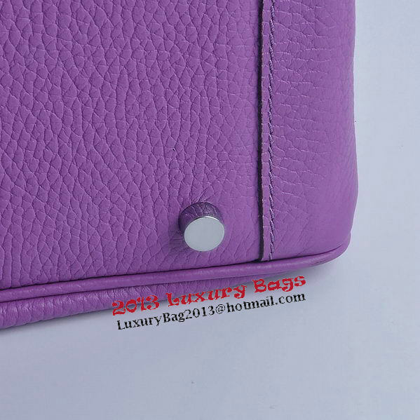 Hermes Lindy 30CM Grainy Leather Shoulder Bag H6207 Purple Hermes Lindy 30CM Grainy Leather Shoulder Bag H6207 Purple