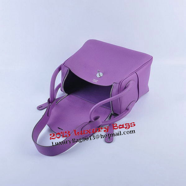 Hermes Lindy 30CM Grainy Leather Shoulder Bag H6207 Purple Hermes Lindy 30CM Grainy Leather Shoulder Bag H6207 Purple