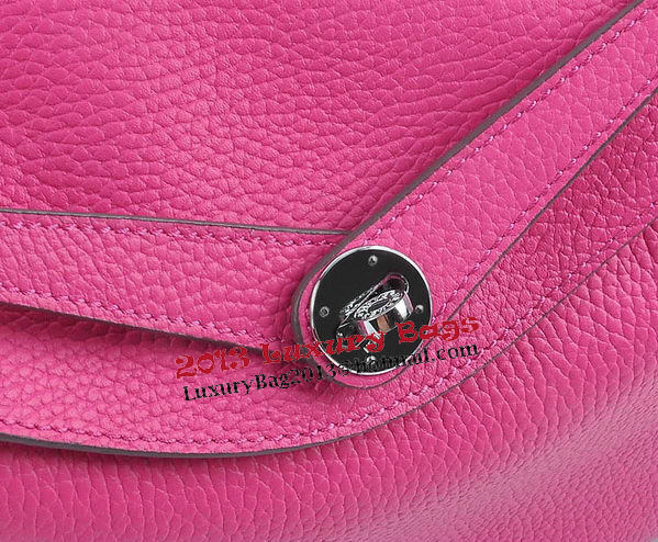 Hermes Lindy 30CM Grainy Leather Shoulder Bag H6207 Rosy Hermes Lindy 30CM Grainy Leather Shoulder Bag H6207 Rosy