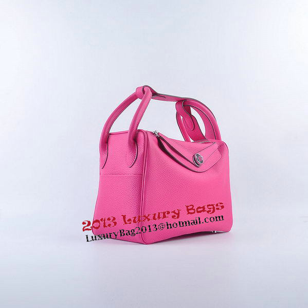 Hermes Lindy 30CM Grainy Leather Shoulder Bag H6207 Rosy Hermes Lindy 30CM Grainy Leather Shoulder Bag H6207 Rosy