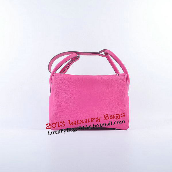 Hermes Lindy 30CM Grainy Leather Shoulder Bag H6207 Rosy Hermes Lindy 30CM Grainy Leather Shoulder Bag H6207 Rosy