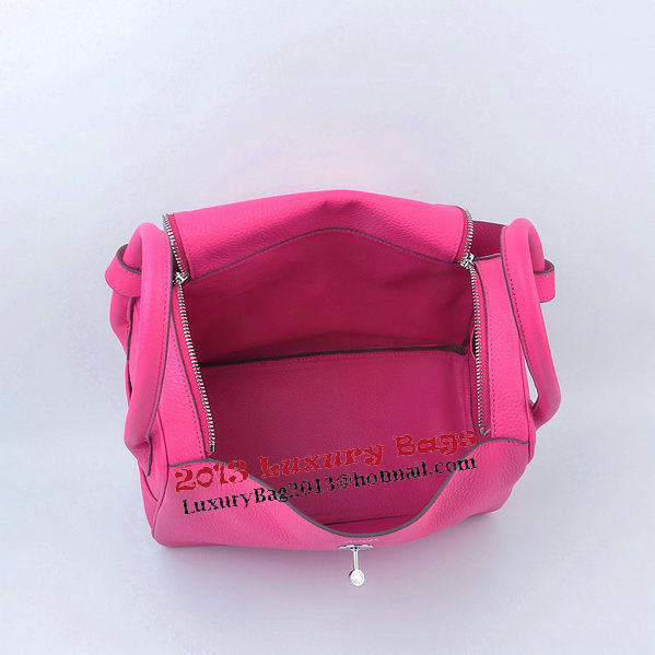 Hermes Lindy 30CM Grainy Leather Shoulder Bag H6207 Rosy Hermes Lindy 30CM Grainy Leather Shoulder Bag H6207 Rosy