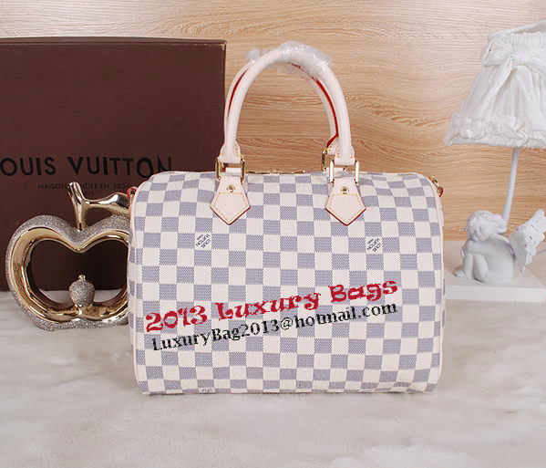 Louis Vuitton N41533 Damier Azur Speedy 30 Bag Louis Vuitton N41533 Damier Azur Speedy 30 Bag