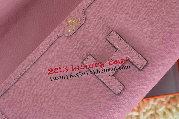 Hermes Jige Clutch Bag Calfskin Leather Pink Hermes Jige Clutch Bag Calfskin Leather Pink