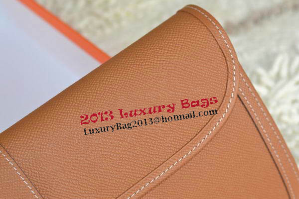 Hermes Jige Clutch Bag Calfskin Leather Wheat Hermes Jige Clutch Bag Calfskin Leather Wheat