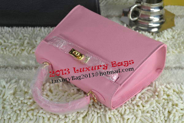 Hermes Kelly 22cm Tote Bag Calfskin Leather Pink Hermes Kelly 22cm Tote Bag Calfskin Leather Pink