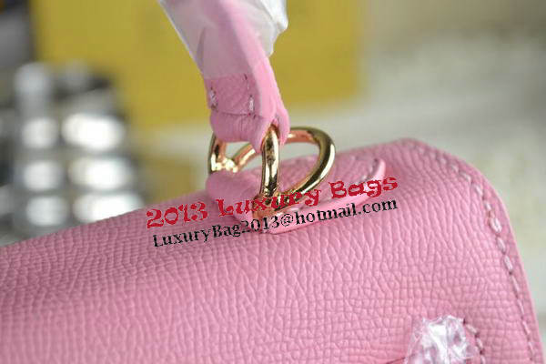 Hermes Kelly 22cm Tote Bag Calfskin Leather Pink Hermes Kelly 22cm Tote Bag Calfskin Leather Pink