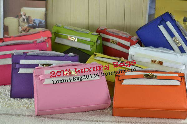 Hermes MINI Kelly 22cm Tote Bag Calfskin Leather Green Hermes MINI Kelly 22cm Tote Bag Calfskin Leather Green