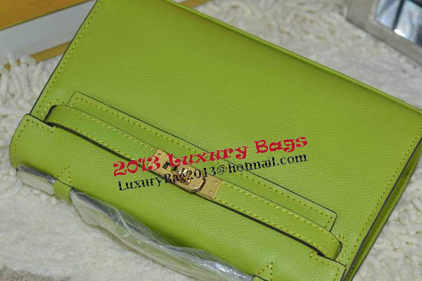 Hermes MINI Kelly 22cm Tote Bag Calfskin Leather Green Hermes MINI Kelly 22cm Tote Bag Calfskin Leather Green