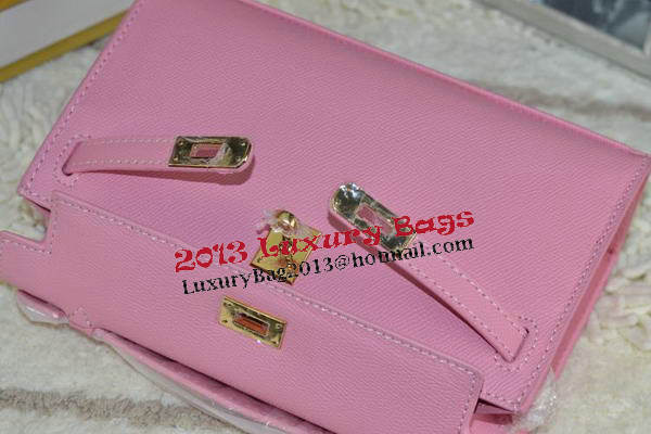 Hermes MINI Kelly 22cm Tote Bag Calfskin Leather Pink Hermes MINI Kelly 22cm Tote Bag Calfskin Leather Pink