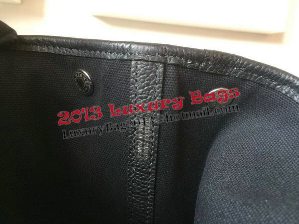 Hermes Garden Party 30CM Bag Canvas Leather H11S Black Hermes Garden Party 30CM Bag Canvas Leather H11S Black