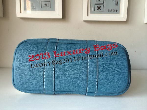 Hermes Garden Party 30CM Bag Canvas Leather H11S Blue Hermes Garden Party 30CM Bag Canvas Leather H11S Blue