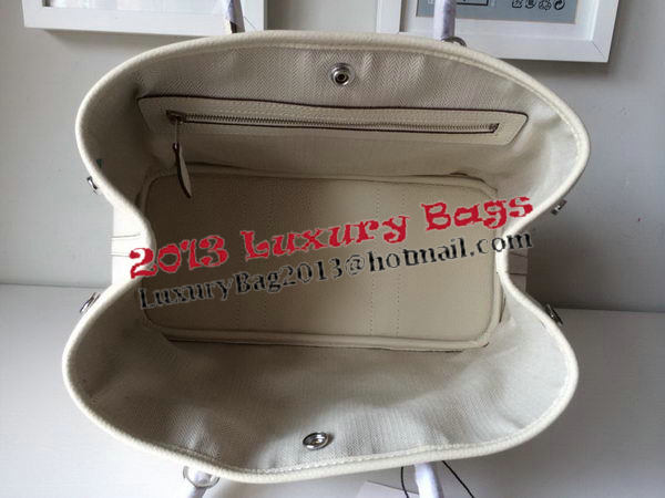 Hermes Garden Party 30CM Bag Canvas Leather H11S OffWhite Hermes Garden Party 30CM Bag Canvas Leather H11S OffWhite