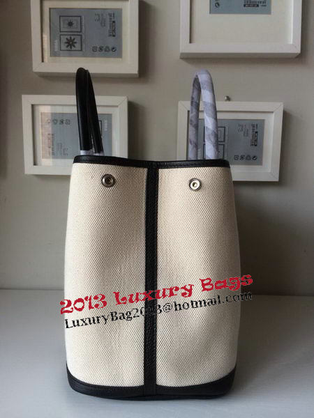 Hermes Garden Party 36CM Bag Canvas Leather H11M Black&White Hermes Garden Party 36CM Bag Canvas Leather H11M Black&White