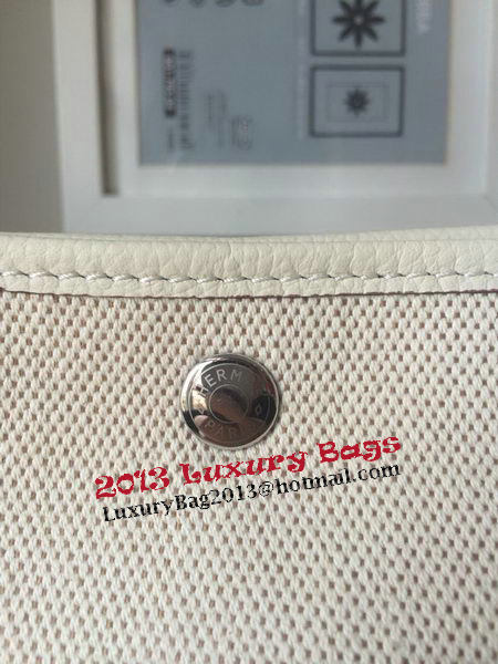 Hermes Garden Party 36CM Bag Canvas Leather H11M OffWhite Hermes Garden Party 36CM Bag Canvas Leather H11M OffWhite