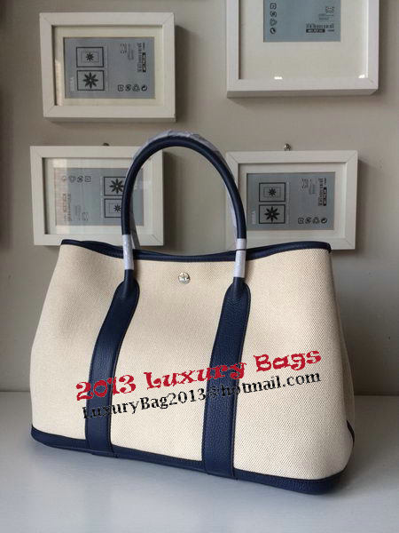 Hermes Garden Party 36CM Bag Canvas Leather H11M Royal Hermes Garden Party 36CM Bag Canvas Leather H11M Royal