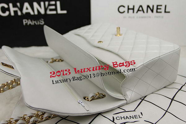 Chanel Classic Flap Bag OffWhite Original Leather CF1113 Gold Chanel Classic Flap Bag OffWhite Original Leather CF1113 Gold