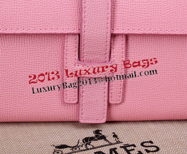 Hermes Jige Clutch Bag Calfskin Leather H8057 Pink Hermes Jige Clutch Bag Calfskin Leather H8057 Pink