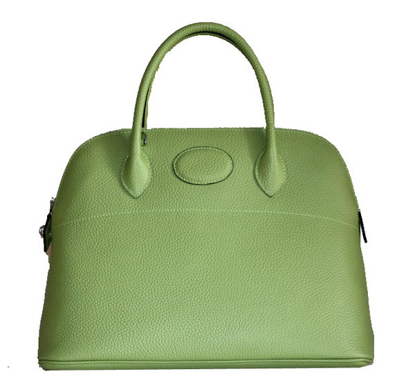 Hermes Bolide 37CM Calfskin Leather Tote Bags H509084 Green