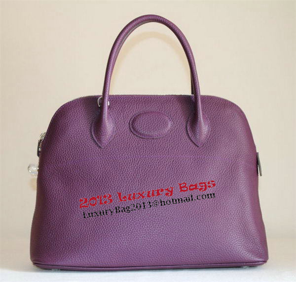 Hermes Bolide 37CM Calfskin Leather Tote Bags H509084 Purple Hermes Bolide 37CM Calfskin Leather Tote Bags H509084 Purple