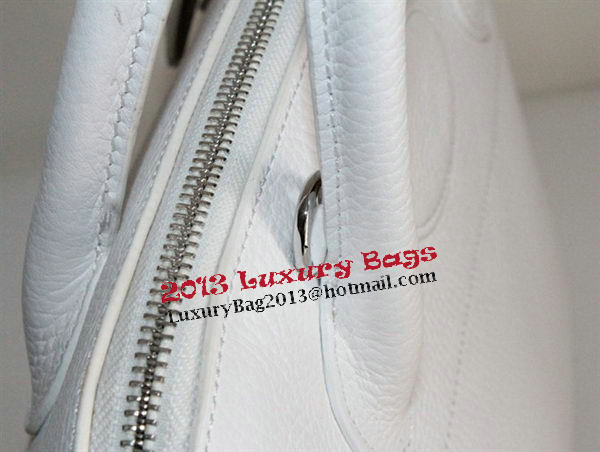 Hermes Bolide 37CM Calfskin Leather Tote Bags H509084 White Hermes Bolide 37CM Calfskin Leather Tote Bags H509084 White