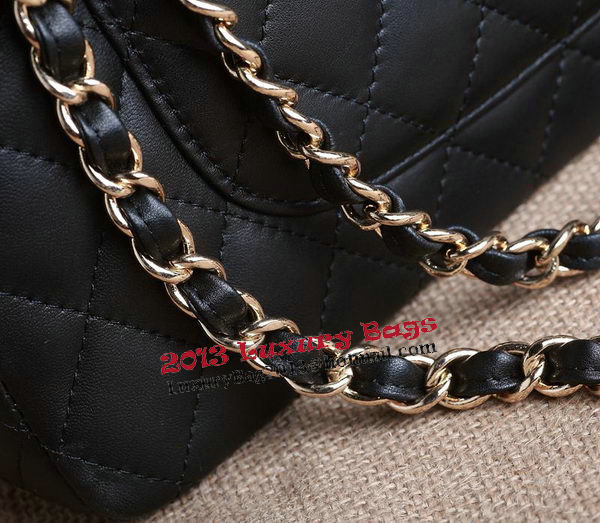 Chanel 2.55 Series Bag Original Black Sheepskin CHA1112 Gold Chanel 2.55 Series Bag Original Black Sheepskin CHA1112 Gold