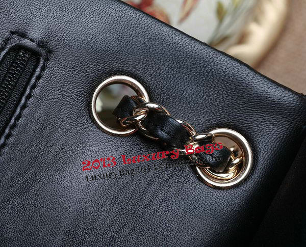 Chanel 2.55 Series Bag Original Black Sheepskin CHA1112 Gold Chanel 2.55 Series Bag Original Black Sheepskin CHA1112 Gold