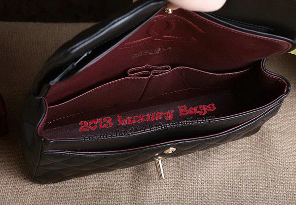 Chanel 2.55 Series Bag Original Black Sheepskin CHA1112 Gold Chanel 2.55 Series Bag Original Black Sheepskin CHA1112 Gold