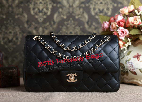 Chanel 2.55 Series Bag Original Black Sheepskin CHA1112 Gold Chanel 2.55 Series Bag Original Black Sheepskin CHA1112 Gold