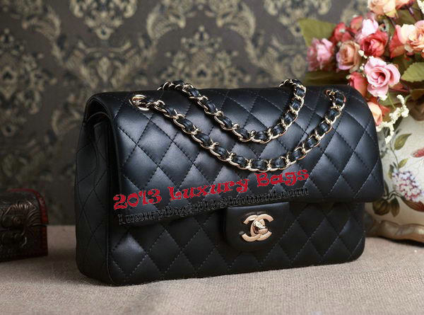 Chanel 2.55 Series Bag Original Black Sheepskin CHA1112 Gold Chanel 2.55 Series Bag Original Black Sheepskin CHA1112 Gold
