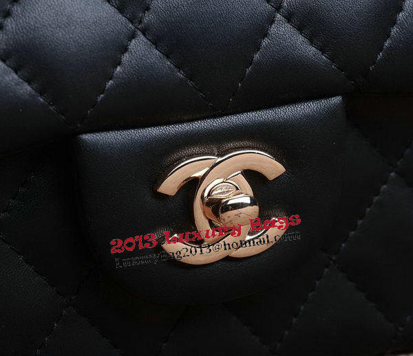 Chanel 2.55 Series Bag Original Black Sheepskin CHA1112 Gold Chanel 2.55 Series Bag Original Black Sheepskin CHA1112 Gold