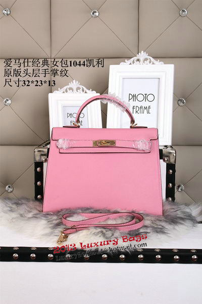 Hermes Kelly 32cm Shoulder Bags Grained Leather Pink Hermes Kelly 32cm Shoulder Bags Grained Leather Pink