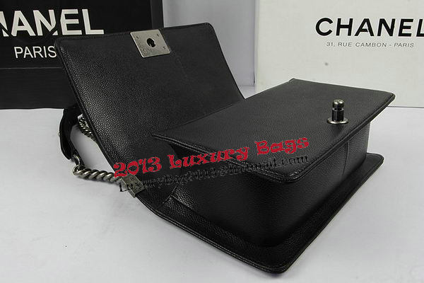 Boy Chanel Flap Shoulder Bags Black Original Cannage Pattern A67025 Silver Boy Chanel Flap Shoulder Bags Black Original Cannage Pattern A67025 Silver
