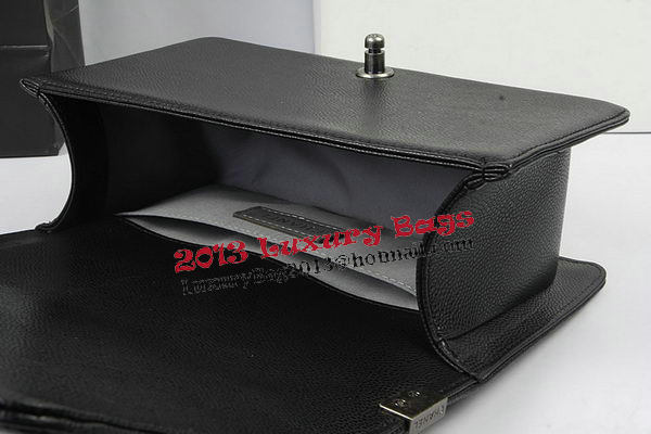 Boy Chanel Flap Shoulder Bags Black Original Cannage Pattern A67025 Silver Boy Chanel Flap Shoulder Bags Black Original Cannage Pattern A67025 Silver