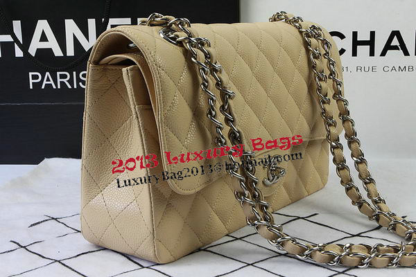 Chanel 2.55 Series Bags Apricot Cannage Pattern Leather CFA1112 Silver Chanel 2.55 Series Bags Apricot Cannage Pattern Leather CFA1112 Silver