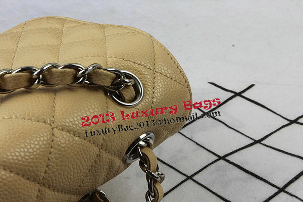 Chanel 2.55 Series Bags Apricot Cannage Pattern Leather CFA1112 Silver Chanel 2.55 Series Bags Apricot Cannage Pattern Leather CFA1112 Silver