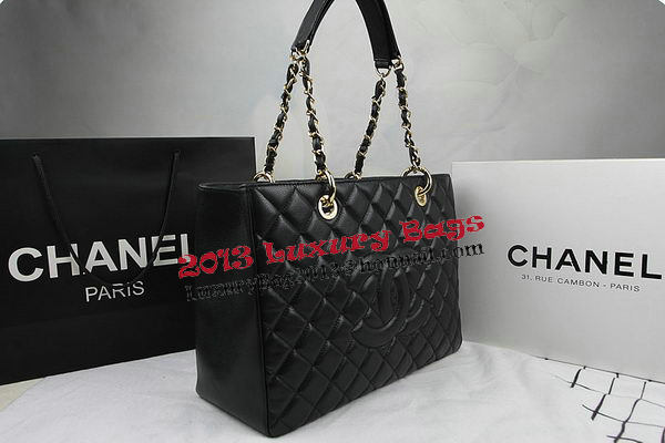 Chanel Classic Coco Bag Black GST Caviar Leather A50995 Gold Chanel Classic Coco Bag Black GST Caviar Leather A50995 Gold