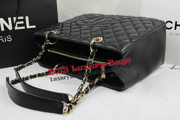 Chanel Classic Coco Bag Black GST Caviar Leather A50995 Gold Chanel Classic Coco Bag Black GST Caviar Leather A50995 Gold